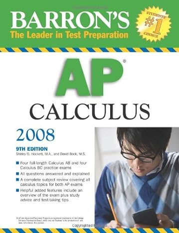 barron s ap calculus 9th edition shirley o. hockett ph.d. ,david bock m.s. 0764136798, 978-0764136795