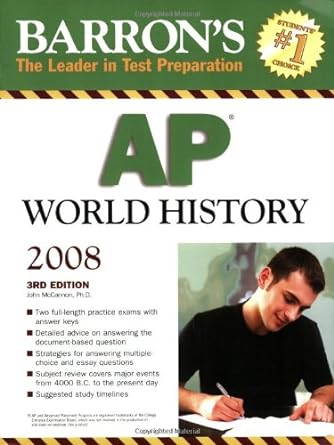 barron s ap world history 3rd edition john mccannon 0764138227, 978-0764138225