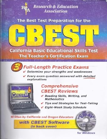 cbest w/ cd rom the best test prep for the cbest 1st edition m. f. andis ,linda bannister ,c. funkhouser ,m.