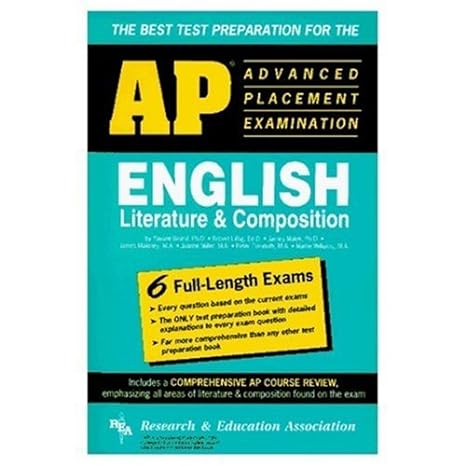 ap english literature and composition the best test prep for the ap exam test preparation 1st edition pauline