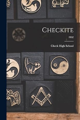 checkite 1952 1st edition check high school 1014308208, 978-1014308207