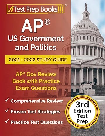 ap us government and politics 2021 2022 study guide ap gov review book with practice exam questions test prep