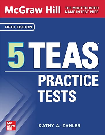 mcgraw hill 5 teas practice tests 5th edition kathy zahler 1265530777, 978-1265530778