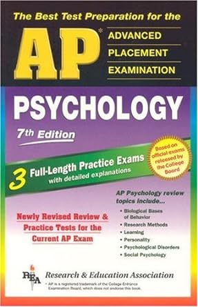 ap psychology the best test prep for the ap exam test preparation 7th edition tia g. patrick psy.d. ,don j.