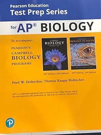 test prep series ap biology for campbell biology 12th edition pearson 0136486932, 978-0136486930