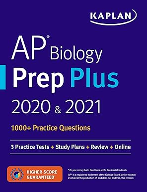 ap biology prep plus 2020 and 2021 3 practice tests + study plans + review + online 1st edition kaplan test