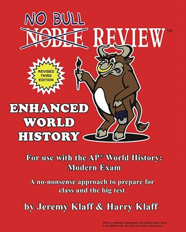 no bull review for use with the ap world history modern exam 1st edition jeremy klaff ,harry klaff