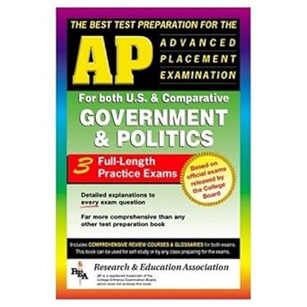 ap government and politics the best test prep for the advanced placement test preparation 1st edition r. f.