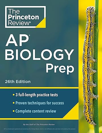 princeton review ap biology prep 3 practice tests + complete content review + strategies and techniques 1st