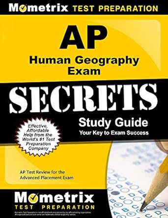 ap human geography exam secrets study guide ap test review for the advanced placement exam 1st edition ap