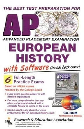 ap european history w/ cd rom the best test prep for the ap exam test preparation 1st edition m. w. campbell