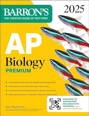 ap biology premium 2025 6 practice tests + comprehensive review + online practice premium edition mary wuerth