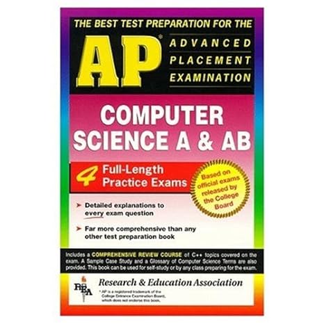 ap computer science the best test prep for the ap exam test preparation 1st edition ernest c. ackermann