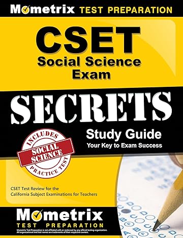 cset social science exam secrets study guide cset test review for the california subject examinations for