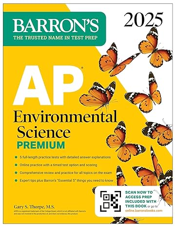ap environmental science premium 2025 5 practice tests + comprehensive review + online practice premium