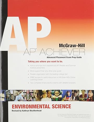environmental science ap achiever test prep 11th edition william p. cunningham 0078950465, 978-0078950469