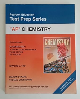 pearson education test prep series for ap chemistry 3rd edition nivaldo j. tro 0133101592, 978-0133101591