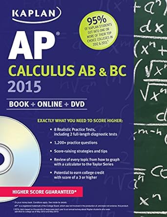 kaplan ap calculus ab and bc 2015 book + online + dvd pap/dvd edition tamara lefcourt ruby ,james sellers
