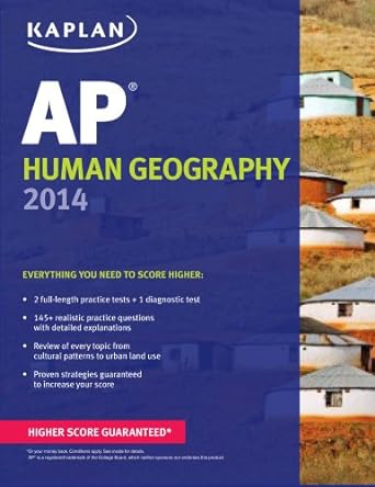kaplan ap human geography 2014 1st edition kelly swanson 1618652486, 978-1618652485