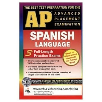 ap spanish w/ audio cds the best test prep for the ap exam test preparation 1st edition cristina bedoya