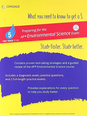 fast track to a 5 test prep for ap environmental science 1st edition learning cengage 133762912x,