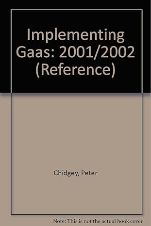 implementing gaas 2001/2002 1st edition peter chidgey ,sarah stone ,stoy hayward 1841401757, 978-1841401751