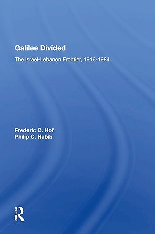 galilee divided 1st edition frederic c hof 0367155931, 978-0367155933