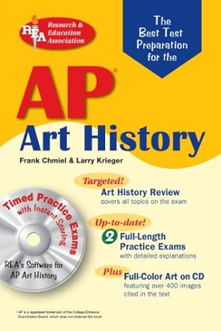 ap art history w/cd rom the best test prep for test preparation 1st edition frank chmiel ,larry krieger