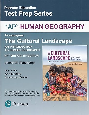 test prep series for ap human geography to accompany the cultural landscape an introduction to human