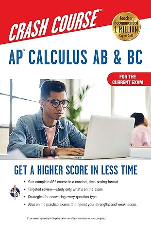 ap calculus ab and bc crash course 3rd ed book + online get a higher score in less time crash course 3rd