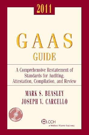 gaas guide 2011 edition mark s. beasley, joseph v. carcello 0808024078, 978-0808024071
