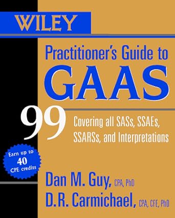 wiley practitioner s guide to gaas 99 for windows covering all sass ssaes ssarss and interpretations 1st