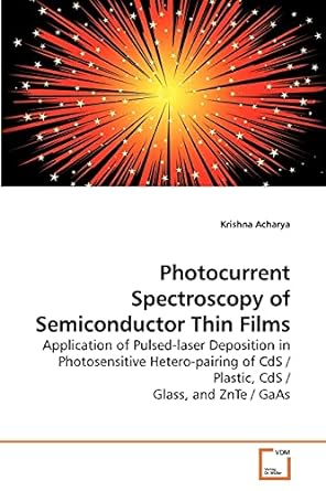 photocurrent spectroscopy of semiconductor thin films application of pulsed laser deposition in