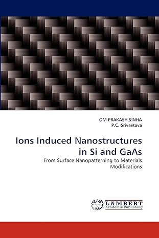 ions induced nanostructures in si and gaas from surface nanopatterning to materials modifications 1st edition