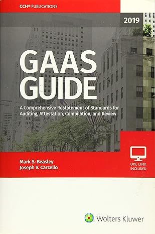 gaas guide 2019 1st edition mark s. beasley, ph.d., cpa, and joseph v. carcello, cia, cma 0808050214,