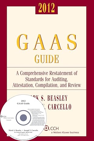 gaas guide 2012 pap/cdr an edition mark s. beasley, joseph v. carcello 0808026364, 978-0808026365