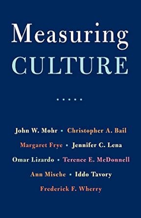 measuring culture 1st edition john w. mohr ,christopher a. bail ,margaret frye ,jennifer c. lena ,omar