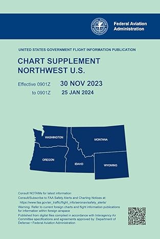 chart supplement northwest u s 1st edition u s department of transportation ,federal aviation administration