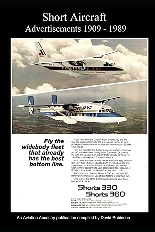 short aircraft advertisements 1909 1989 1st edition david robinson 979-8868442599