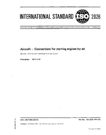 iso 2026 1974 aircraft connections for starting engines by air 1st edition iso tc 20/sc 10 b000y2sp1u