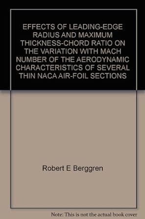 effects of leading edge radius and maximum thickness chord ratio on the variation with mach number of the