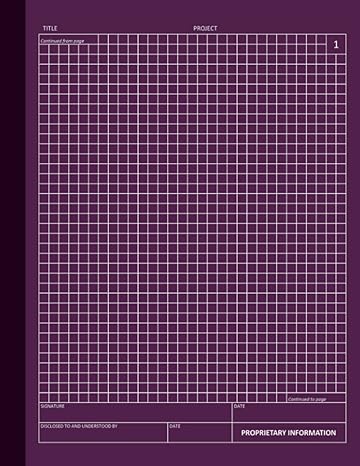 engineering paper book graphing white sheets with numbered pages pantone plum 1st edition joyful tree