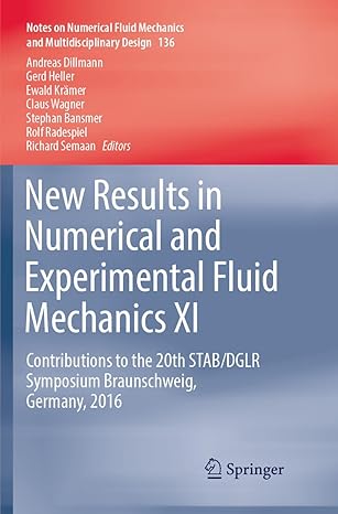 new results in numerical and experimental fluid mechanics xi contributions to the 20th stab/dglr symposium