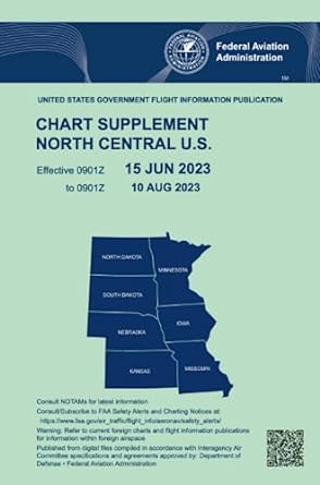 north central faa u s chart supplement effective 15 jun 2023 to 10 aug 2023 updated and current official