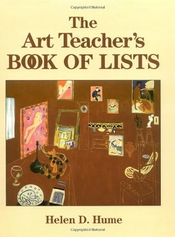 the art teacher s book of lists 1st edition helen d. hume 0787974242, 978-0787974244
