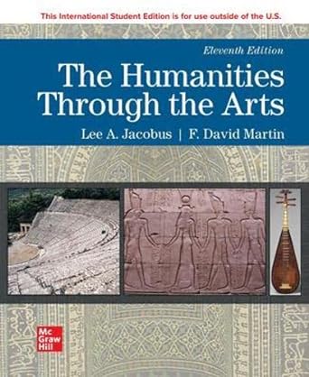 ise humanities through the arts 11th edition lee a. jacobus ,f. david martin 1265188157, 978-1265188153