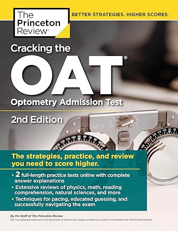 cracking the oat 2 practice tests + comprehensive content review 2nd edition the princeton review 0525567569,