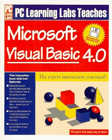 pc learning labs teaches visual basic 4 0/book and disk 1st edition richard scott 1562762273, 978-1562762278