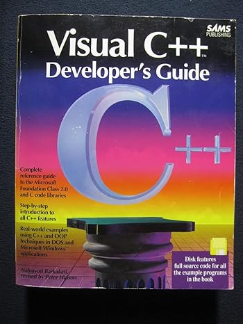 visual c++ developers guide with disk 2nd edition nabajyoti barkakati ,peter hipson 0672303701, 978-0672303708