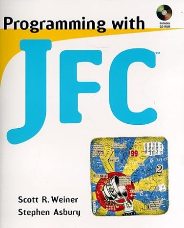 programming with jfc 1st edition scott r weiner ,stephen asbury b00007fygl